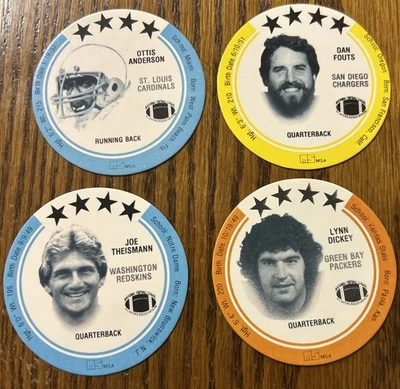 1981 MSA Discs Joe Theisman, Dan Fouts, Ottis Anderson And Lynn Dickey - Image 1 of 2