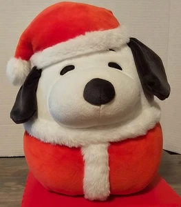 Squishmallow Santa Snoopy 10.5" Peanuts Christmas Winter 2024 Holiday Red Plush - Picture 1 of 14