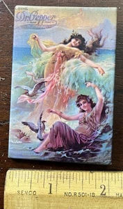 DR.PEPPER SEA NYMPHS/SIRENS, Advertising Pinback Button 2 x 3 in. - Picture 1 of 2