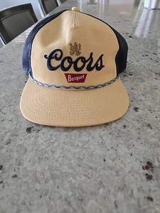 Coors Bankett Bier Kappe Herren Trucker Seil Druckknopflasche amerikanische Nadel Outdoor - Bild 1 von 9