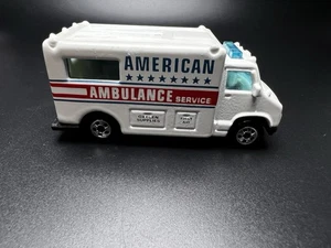 American Ambulance Service - Vintage 1988 Hot Wheels Blackwalls Diecast - Picture 1 of 9