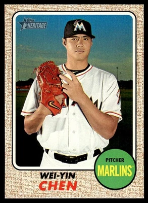 Wei-Yin Chen 2017 Topps Heritage #272 Miami Marlins 25817 Baseball Card - Image 1 of 2