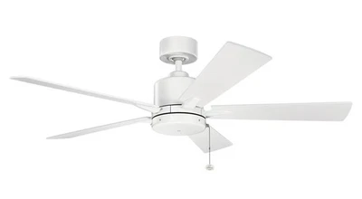 Kichler 330242MWH Bowen 52" Ceiling Fan in Matte White - Image 1 of 2