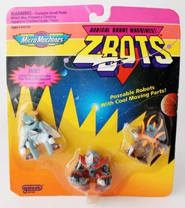 RARE VINTAGE 1993 MICRO MACHINES ZBOTS TALLON NEKUR SAMUR GALOOB NEW SEALED! - Picture 1 of 7