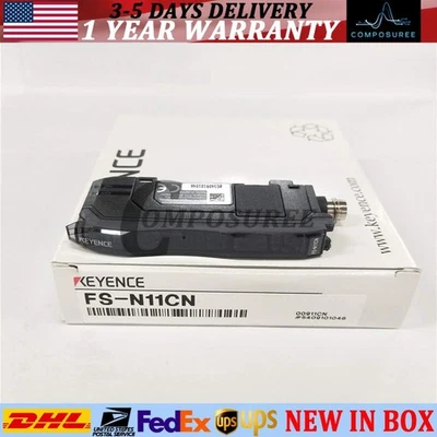 KEYENCE FS-N11CN Fiber Optic Sensor NEW - Image 1 of 2