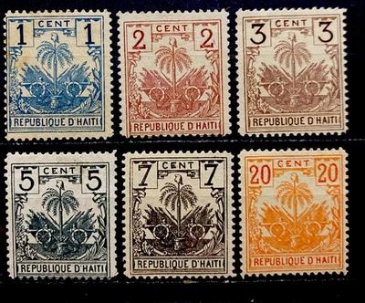 Haiti 1896. SC # 38-43 . Set of (6) Mint Hinged OG - Image 1 of 4