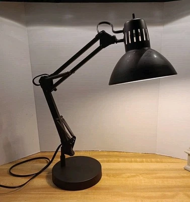 Desk Lamp  Architect Adjustable Swing Desk Lamp Black Metal 24 In. - Image 1 of 4