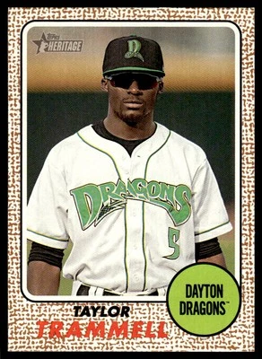 2017 Topps Heritage Minor League Taylor Trammell #102 Dayton Dragons - Image 1 of 2