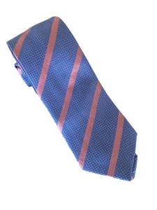 Adults New Show Tie Pale Blue Pink Stripe - Picture 1 of 1