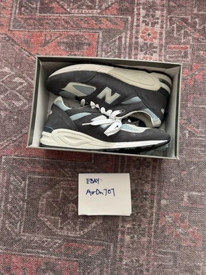 New Balance x Kith 990v2 Size 11.5 Steel Blue M990KBM2 Made in USA - Image 1 of 4