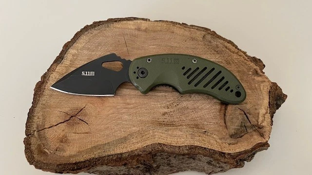 5.11 Tactical Knife BladeTech 0514 AUS 8 Black Blade Folding Pocket Knife Mike - Image 1 of 4