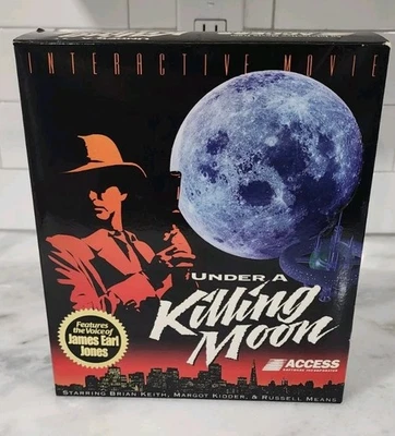 Under A Killing Moon Vtg Big Box PC Computer Game Interactive Movie,New Open Box - Image 1 of 4