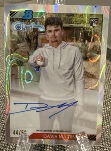 2023 Bowman's Best Bowman by Randy Johnson Lava Auto #92RJA-DM Davis Martin /50 - Picture 1 of 3