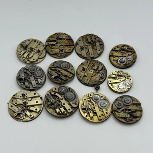 Bundle Mixed Antique / Vintage Pocket Watch Movements Joblot PARTS REPAIR SPARES - Picture 1 of 8