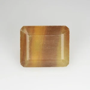 7.32 Ct Splendid Octagan 11.9 x 10.1 MM 100% Natural Bi Color Brazil Flourite - Picture 1 of 5