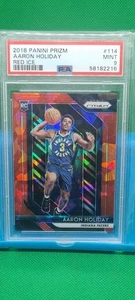 PSA 9 2018-19 Panini Prizm Red Ice Aaron Holiday Rookie Indiana Pacers #114 como nuevo - Imagen 1 de 6