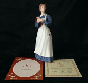 FRANKLIN PORZELLAN Kleine Frauen Jo Figur mit Echtheitszertifikat - handbemalt - 1982 - Bild 1 von 9
