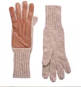 FRYE MUJER CUERO PARCHE Y GUANTES DE PUNTO COÑAC L/XL LOGO NUEVO - Imagen 1 de 7