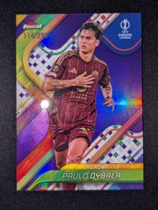 2024-25 Topps Finest UEFA Club Competitions Paulo Dybala Purple Refractor /299 - Bild 1 von 2