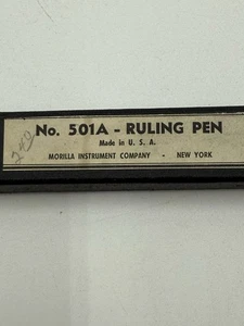 Morilla Nº Pluma regla 501A en caja original - Hecha en EE. UU. - Imagen 1 de 5