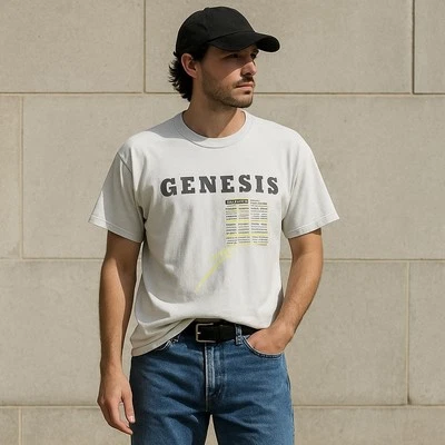 Camiseta De Colección Phil Collins Band Toque Invisible 1987 Puntada Única Doble Lado Foto 1 de 4