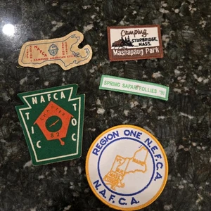 NAFCA Patch Lot Family Camper Association Lot 6 Vintage Mass Tic Toc Folies Park - Bild 1 von 9