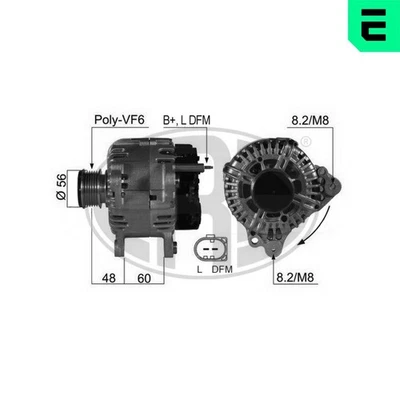Generatore alternatore ERA Lima 210469A per 3C2 GOLF 3C5 VW PASSAT B6 Variant 3 - Immagine 1 di 4