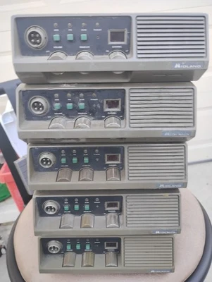 Lote de cinco 70-342BXL Midland LMR Land Radio Móvil Banda UHF Usados Profesionalmente Foto 1 de 4