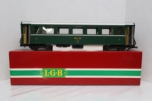 LGB 3167 RhB 2nd Class Passenger Car G Scale Model Train Coach w Box READ - Picture 1 of 14