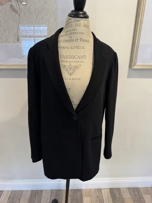 Giorgio Armani размер 42/8 черный шерстяная смесь одиночная кнопка блейзер костюм куртка - Изображение 1 из 4