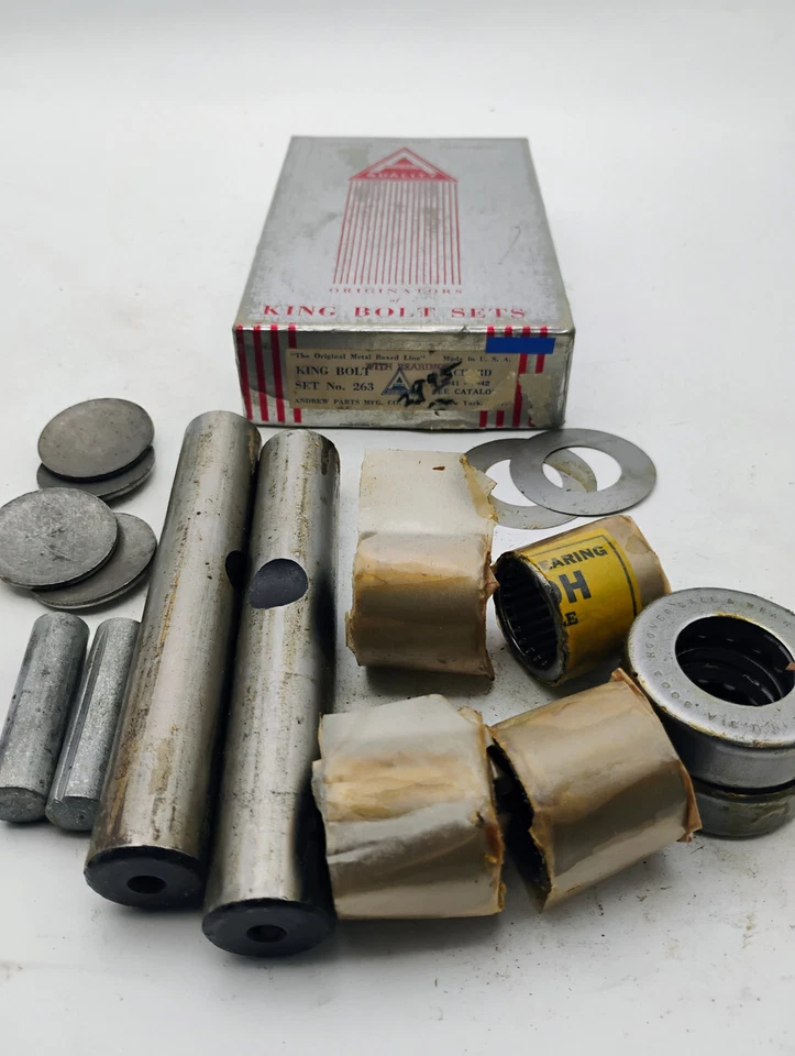 Packard 1941 1942 Andrews Parts #263 NOS King Bolt Set Foto 1 de 2