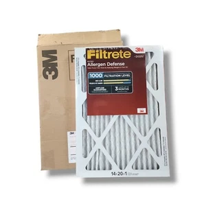 3M Filtrete Allergen Defense 14x20x1 Air Filter 2 Pack New - Picture 1 of 9