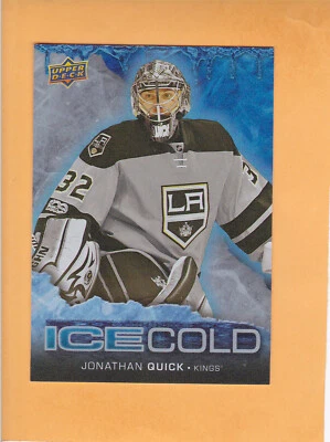  JONATHAN QUICK #IC-5 2017 18 UPPER DECK OVERTIME ICE COLD LOS ANGELES KINGS - Image 1 of 2