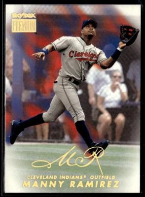 1999 SkyBox Premium #18 Manny Ramirez Cleveland Indians - Image 1 of 2