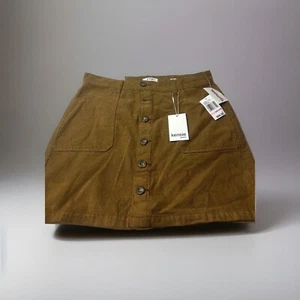 Kensie Jeans Women 10/30 The Skirt High Rise Mustard 100% Cotton NWT - Picture 1 of 6