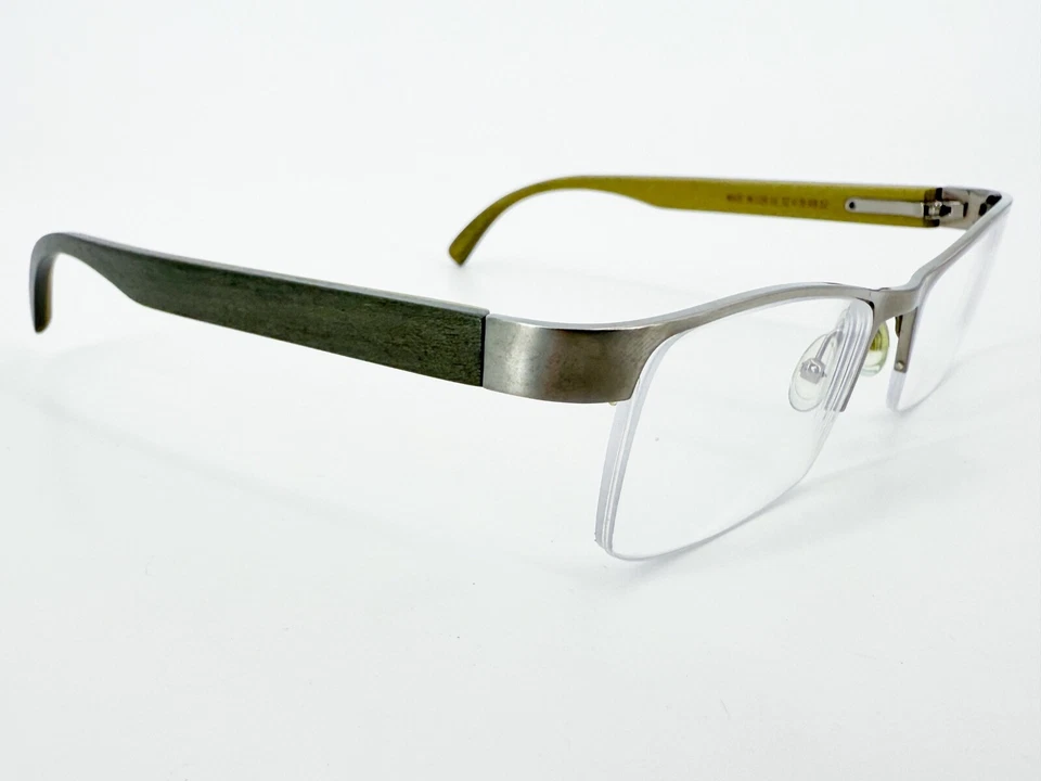 MARCOS de gafas dorados y madera Paris I08.52 marrón 52[]19-130 verde gris K462 Foto 1 de 4