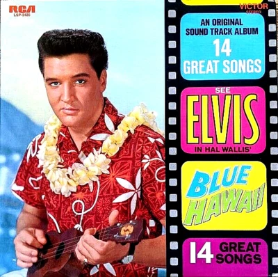 ELVIS PRESLEY "BLUE HAWAII" PREMIUM QUALITY USED LP (NM/EX) - Image 1 of 2