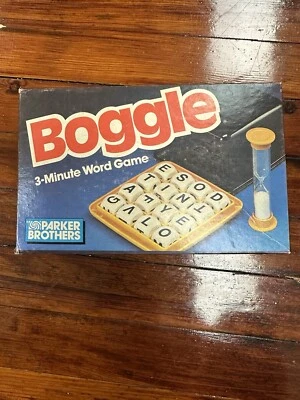 Vintage Boggle 3-Minute Word Game - 1992 Parker Brothers Brand - Complete - Image 1 of 4