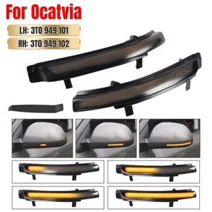 2x LED Dynamic Side Mirror Indicator Light For Skoda Octavia MK2 1Z Superb B6 3T - Picture 1 of 10