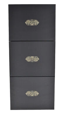 (3) Cajas de regalo Ralph Lauren RRL doble RL negras 13" x 10" x 1,75" Foto 1 de 3