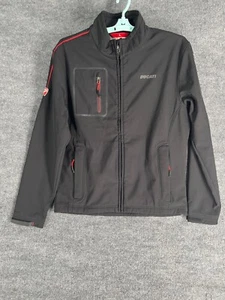 Ducati Riding Jacket Men Large Black Full Zip Tamanho G Soft Shell Motorcycle - Picture 1 of 20
