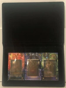 Star Wars AUTHENTISCHE BILDER 3 TRILOGIE Poster 24kt Gold Karten mit Etui (1997) - Bild 1 von 5