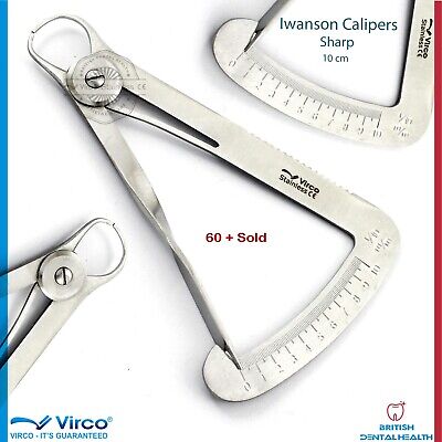Spring Wax Calipers Iwanson Crown Gauge Measuring 1-10 Mm Dental Jewellers • 4.50£