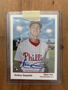 Aaron Nola 2016 Topps Archives Snapshots Autographs #/350 AS-AN AUTO Phillies