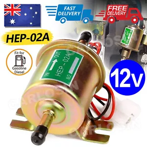 Universal 12V Electric Fuel Pump Inline Diesel Petrol Low Pressure OZ - Picture 1 of 9