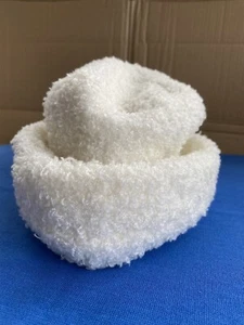 M&S Cream Hat Padded Turn Up Brim Lightweight Smart One Size - Picture 1 of 12