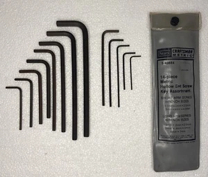 VTG Sears Craftsman 14 piece Metric Hollow Set Screw Key Assortment 46684 - Picture 1 of 6