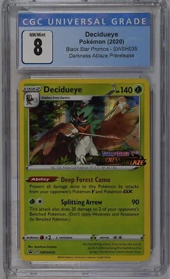 CGC 8 Decidueye - (Prerelease) SWSH035 SWSH: Sword & Shield Promo Cards Holo - Image 1 of 2