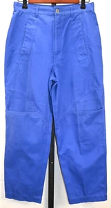 Gitano Express High Waist Blue Cargo Pants Size 13/14 28" Waist Polyester Cotton - Picture 1 of 4