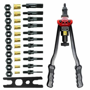 16 Zoll Nietmutterpistole Kit Nieten Einstellwerkzeuge Muttersetzer Werkzeug Handblindnietmaschine - Bild 1 von 12